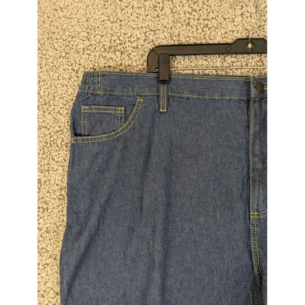 LIBERTY BLUES‎ Elastic Waist Jeans Men Big & Tall 46x38 tag (46x28 actual)